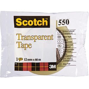 Scotch transparante tape 550 ft 12 mm x 66 m