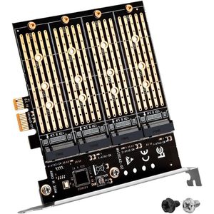 CSGoods - Adapterkaart voor M.2 NVMe naar Pcl-E1X voor Desktop Computer - Sata Extender Board - Uitbreiding