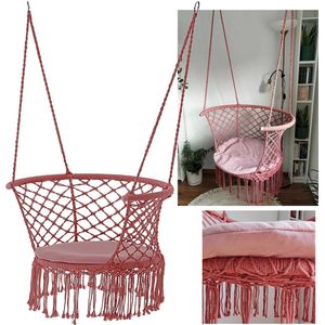Roze Hangstoel met Kussen RIVO 120x60/80 cm