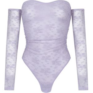 Hunkemöller - Body Fiona - Bodystocking - Lange Mouwen - Luxe Structuur