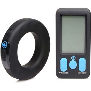XR Brands - Vibrating and E-Stim Silicone Cockring + Remote Control