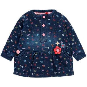Boboli Fleece Korte Jurk Blauw 1 Months Meisjes