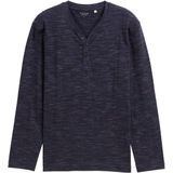 Tom Tailor - Shirt - Navy red multi - Lange Mouwen - Gemêleerde Look