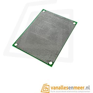 Prototyping board 6x8cm (46x64gaats) PCB dubbelzijdig 1.27mm pitch