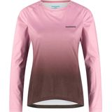 Shimano Womens Parco L/S Printed Jersey Fietsshirt (Dames |roze)