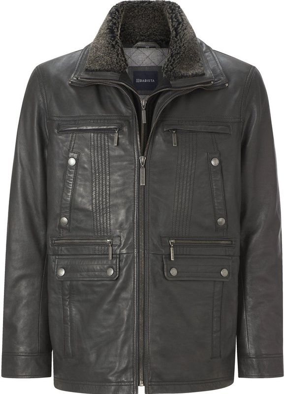 Babista - CLASSUTTI - Leren Jack - Donkergrijs