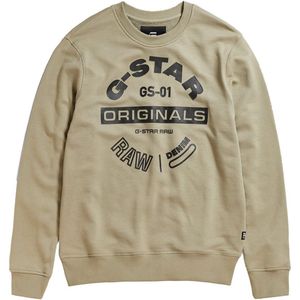 G-star Originals Logo Sweatshirt Beige L Man