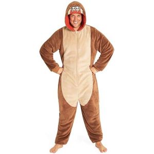 Heren Fleece Onesie met Capuchon voor Volwassenen en Tieners