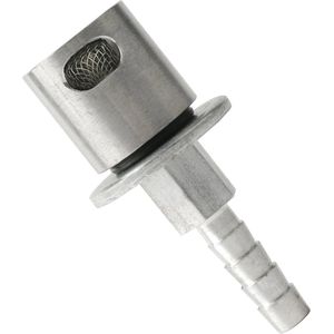 Remote Mount Rollover Ontluchtingsklep voor Brandstoftanks - Aluminium en Staal, 5/16 Slanghouder