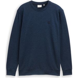 TOM TAILOR - Shirt - Donkerblauw - Lange Mouw - Normale Pasvorm