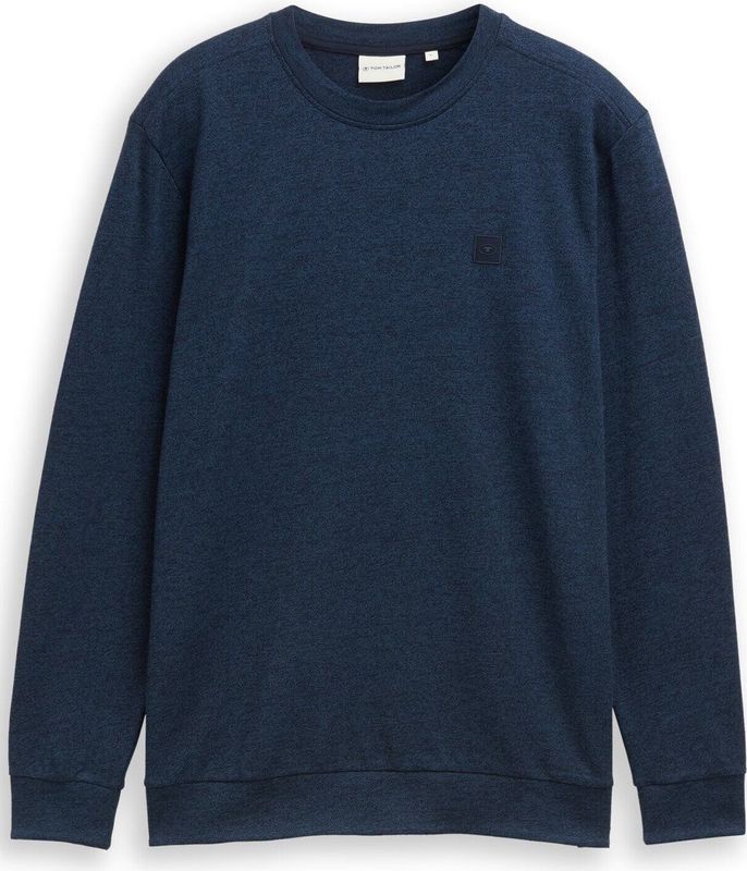 TOM TAILOR - Shirt - Donkerblauw - Lange Mouw - Normale Pasvorm