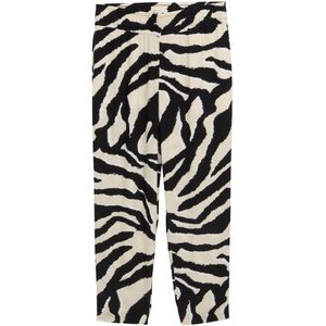 TOM TAILOR - 38070 - Losse Slim Broek - Abstract Beige Zebra