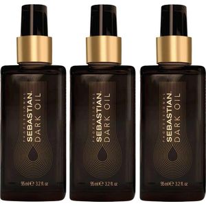 3 stuks Sebastian Professional Dark Oil - Haarolie - 95 ml