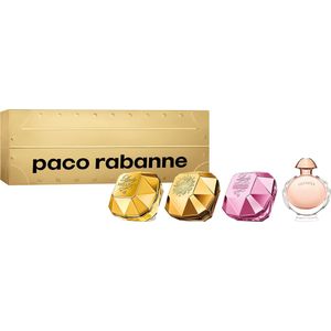 Paco Rabanne Travel Retail Exclusive Giftset - Lady Million EDP 5 ml + Lady Million Fabulous EDP 5 ml + Lady Million Empire EDP 5 ml + Olympéa EDP 6 ml - cadeauset voor dames