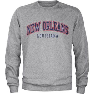 New Orleans Louisiana Sweatshirt Heather-Grey-S
