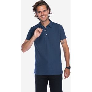 NOMAD® Polo Heren | Maat XL | Blauw | Polo Shirt Korte Mouw | Luchtig Katoen | Sneldrogend