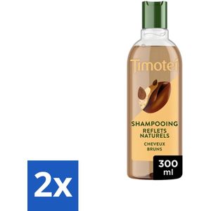 2 x Timotei - Shampoo - Intens Bruin - 300 ml - Bruin Haar Shampoo - Henna Shampoo - Natuurlijke Shampoo - Siliconen Shampoo - Duurzame Shampoo