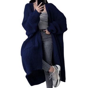 Nivard Cardigan Dames - Vest - Knopen - Warm - Gebreid Vest - Marineblauw - XS