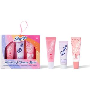 Lanolips Hydrate & Dream Minis – 3-delige Lippenverzorgingsset – Strawberry, Raspberry Shortcake & Overnight Mask – 3 x 3g