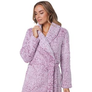 Rebelle - Badjas - Cin Cin - Roze - Fleece - Maat S