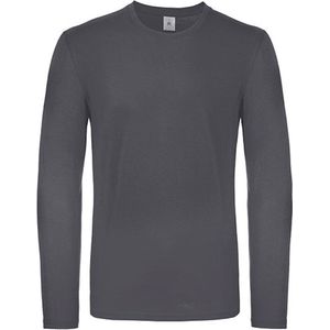 Herenshirt 'E150' met lange mouw B&C Collectie Dark Grijs maat XXL
