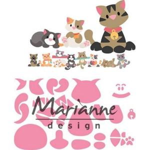 Marianne Design Collectables Snij en Embosstencil - Eline's Kitten