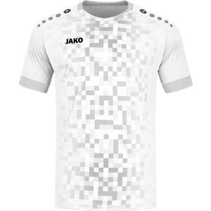 Jako Pixel Shirt Korte Mouw Kinderen - Wit | Maat: 128