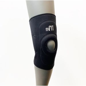 MyFit Kniebrace patella - Kniebandage - Zwart - Maat S