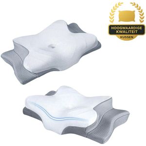 Gabrys - Ademvrij Hoofdkussen - Traagschuim - Cervicaal Kussen - Orthopedisch Kussen - 1 stuk