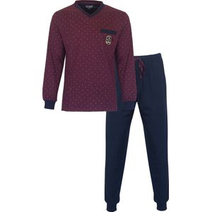 Paul Hopkins - Heren Pyjama - Bordeaux Rood - Maat L