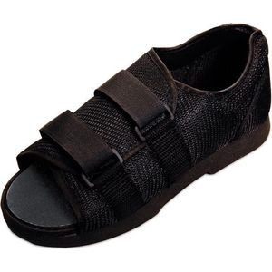 Zwarte nylon post-operatieve schoen : Medium