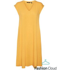 Vero Moda Marijune Knee Dress Radiant Yellow GEEL M