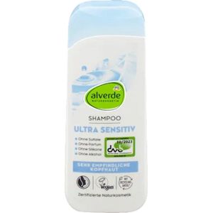 Alverde Naturkosmetik Shampoo Ultra Sensitive | 1x 200 ml - Zonder sulfaten, zonder parfum, zonder alcohol en zonder siliconen