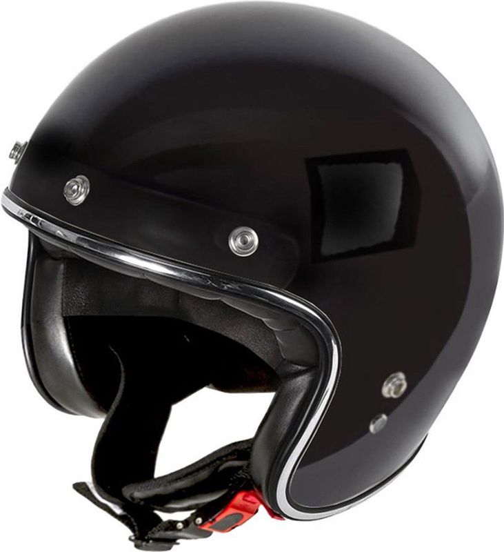 Gari - G02X - Open Helm - Zwart - Vintage Glasvezel