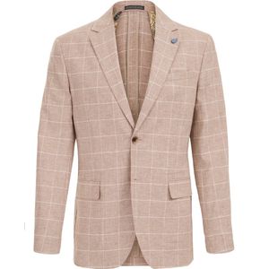 WE Fashion Heren slim fit blazer met dessin