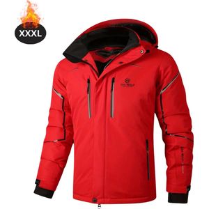 Nivard Skipak - SkiBroek - Skijas - Ski Suit - Wintersport - Heren - Winter - Warm Fleece - Rood - Maat M
