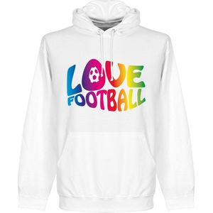 Love Football Hoodie - Wit - L