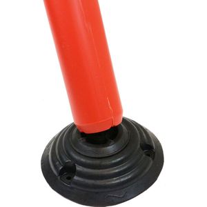 Flexibele zelfrichtende parkeerpaal Rood x x 1000 mm