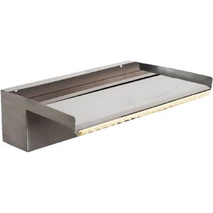 Heissner waterval element roestvrij staal met LED, 30 cm