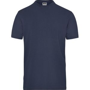 James and Nicholson Heren Organisch Katoenen Stretch T-Shirt (Marine)