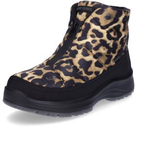 JOSEF SEIBEL - Enkellaarsjes - Beige / Zwart - Dierenprint