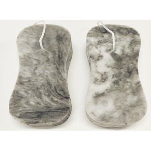 Rojafit Bad- en Douche Spons - XXL- Exclusief - Voordeelset 2 Stuks - Marmer Anthraciet Grijs - Afmeting: 20 cm x 11 cm x 6 cm.!!