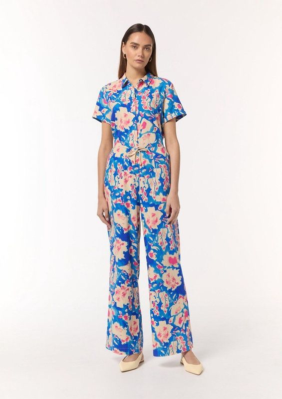 comma - Lange Broek - Linnenblend - Ademend - Casual en Smart-Casual