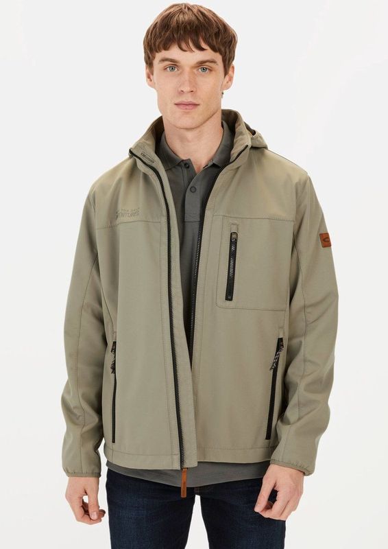 camel active - Softshelljack - Groen - Gerecycled Polyester