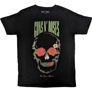 Guns N' Roses - Rose Skull Heren T-shirt - 2XL - Zwart