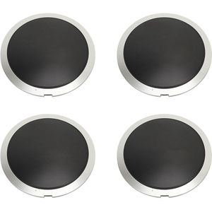 Velgcentrumdopafdekking, Wielnaafdop 4 Stuks Eenvoudig Te Installeren 68078421AB voor 500 2007 Tot 2019 (Witte cirkel witte letter)