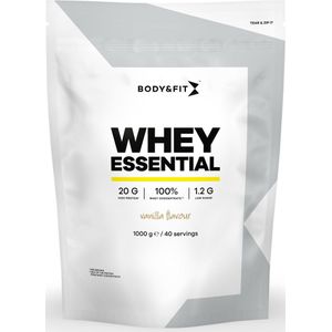 Body & Fit Whey Essential - Eiwitpoeder Vanille - Proteine Poeder - Whey Protein - 40 shakes (1000 gram)