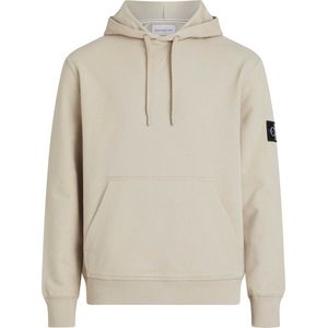 Badge - Trui - Beige - Regular Fit - Kangoeroezak - Vaste Capuchon