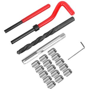 20 stuks M9x1.25mm schroefdraad reparatie inzet kit - roestvrijstalen assortiment met spiraalboor - inbussleutel voor auto reparatie .