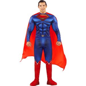 FUNIDELIA Superman Kostuum voor Mannen - Justice League - Maat: S